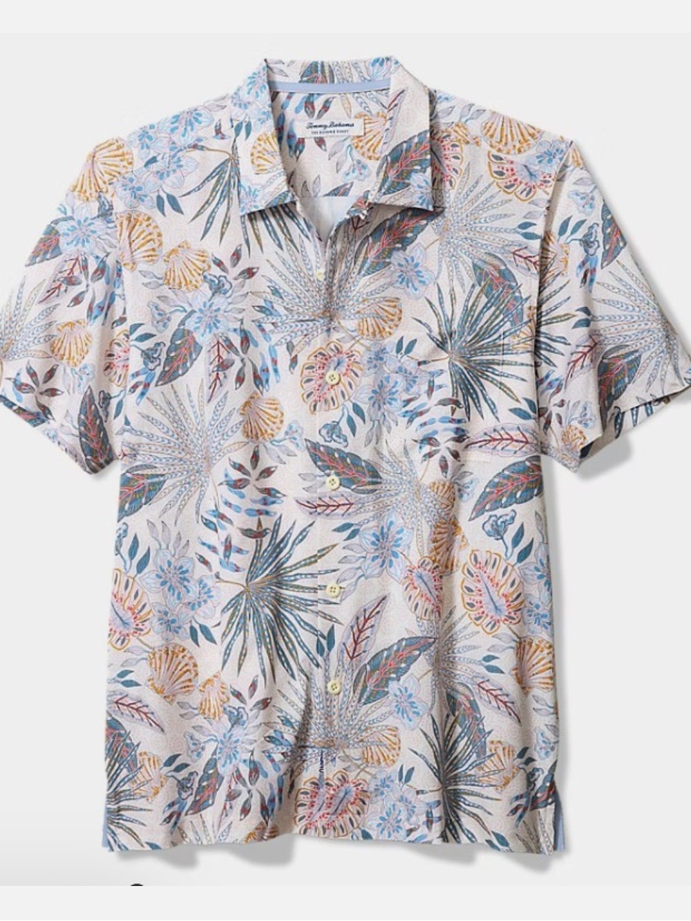 TommyBahama COAST Island Zone TROPIC TANGO Camp Shirt Size L T